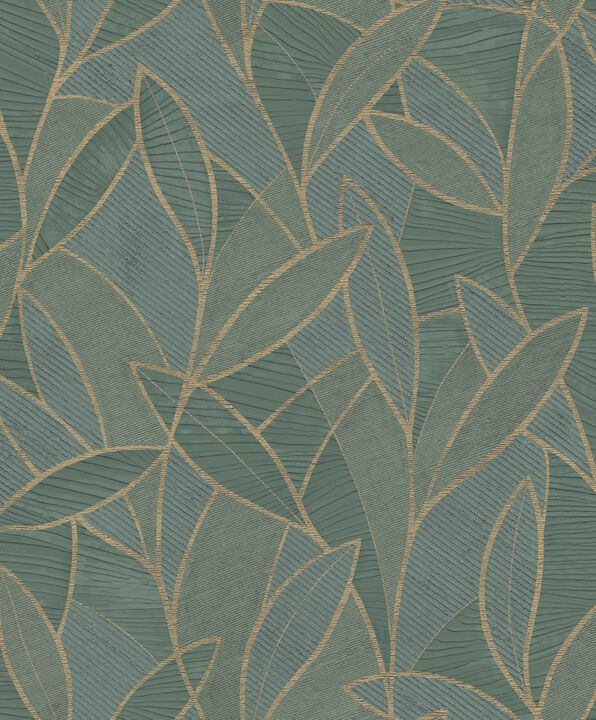 Carved Leaf Wallpaper