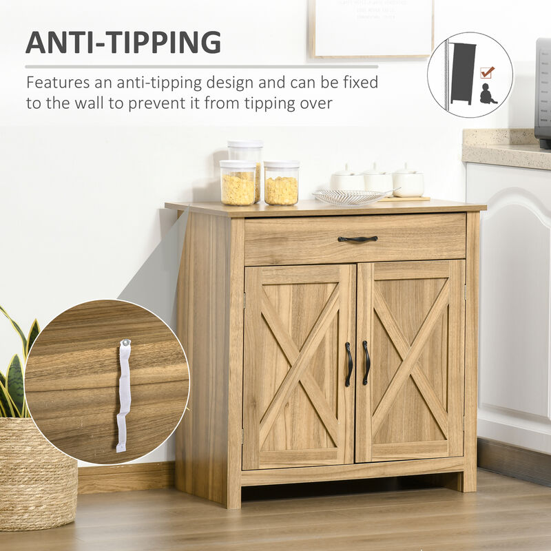 Hibgwa Farmhouse Sideboard Buffet Cabinet image number 4