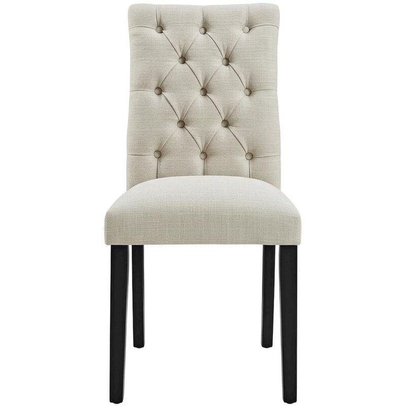 Fabric dining chair with plush backrest and comfortable seat image number 0