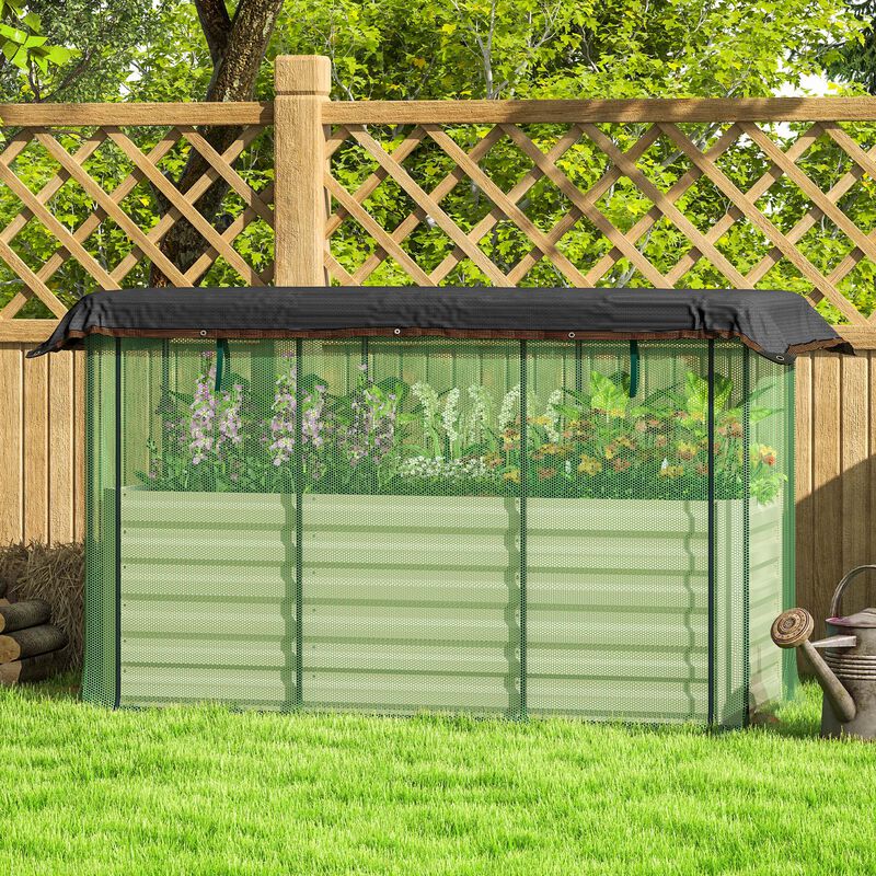 Hivvago Steel Planter Box with Shade Cloth image number 7
