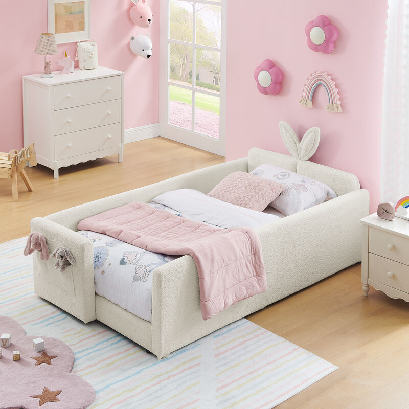 Wanrif Kids Upholstered Platform Bed image number 3