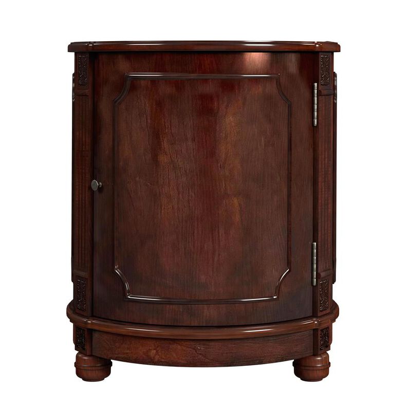 Butler Specialty Thurmond Drum 20W Drum Side Table, Dark Brown