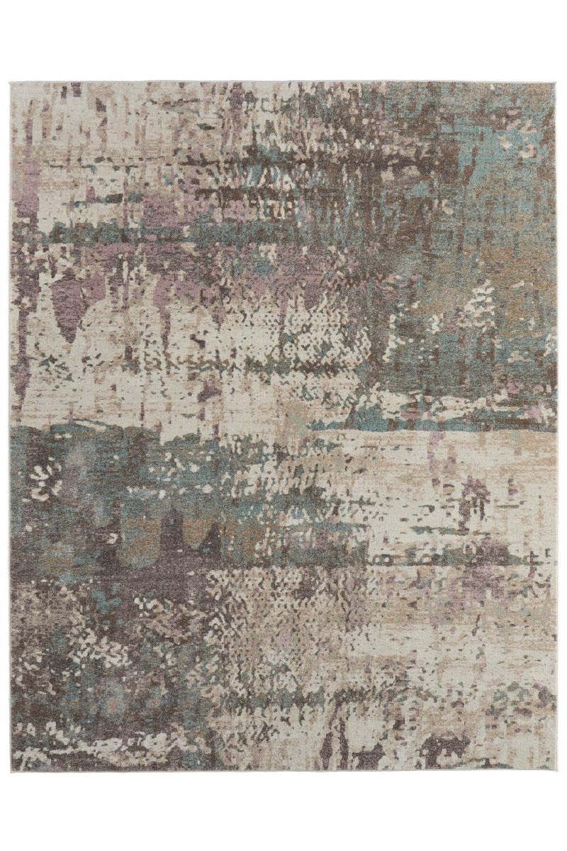 Eden 39QRF Teal/Ivory 9' x 12' Rug image number 0
