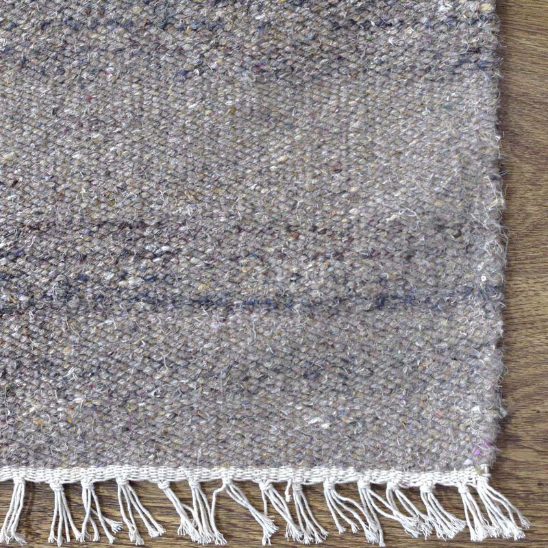 RUGSOTIC CARPETS HAND WOVEN FLAT WEAVE KILIM COTTON & POLYESTER ECO-FRIENDLY AREA RUGS  - Runner Shape, Solid Plain Design, Low Pile  Handmade Area Rugs (DCP111) image number 3