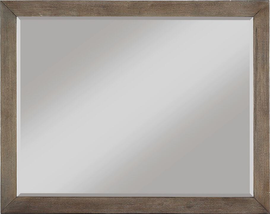 Melbourne Beveled Glass Mirror in Dark Pine