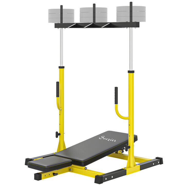 Hivvago Vertical Leg Press Machine with Adjustable Back, Head and Leg Positions