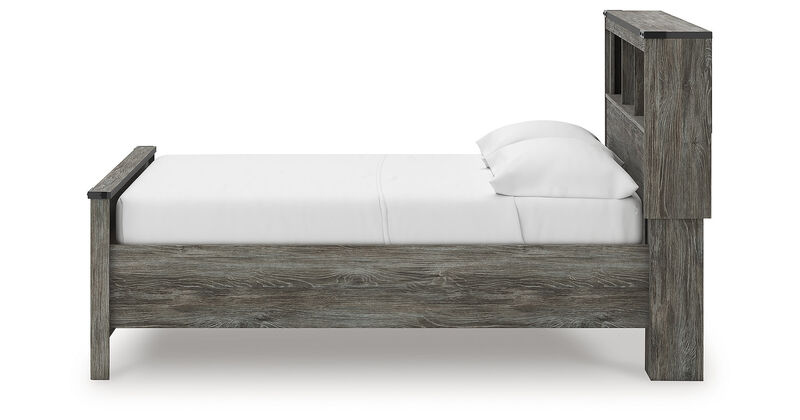Frandern Full Bookcase Panel Bed with Storage image number 5