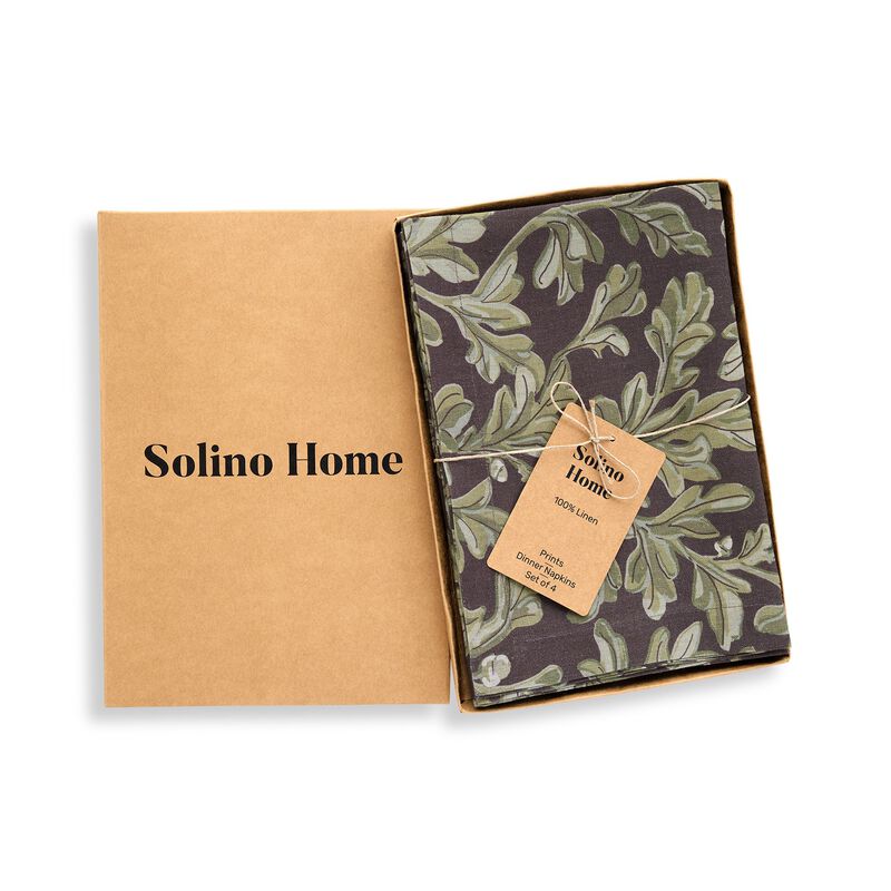 Linen Dinner Napkins - Fallen Leaves image number 3
