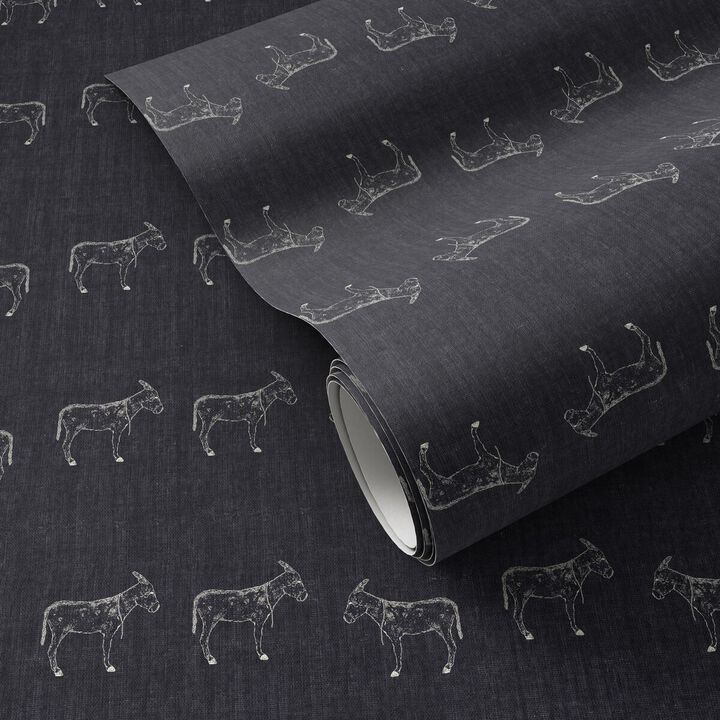 Burros Wallpaper by Paul Meyer - Burros Charcoal