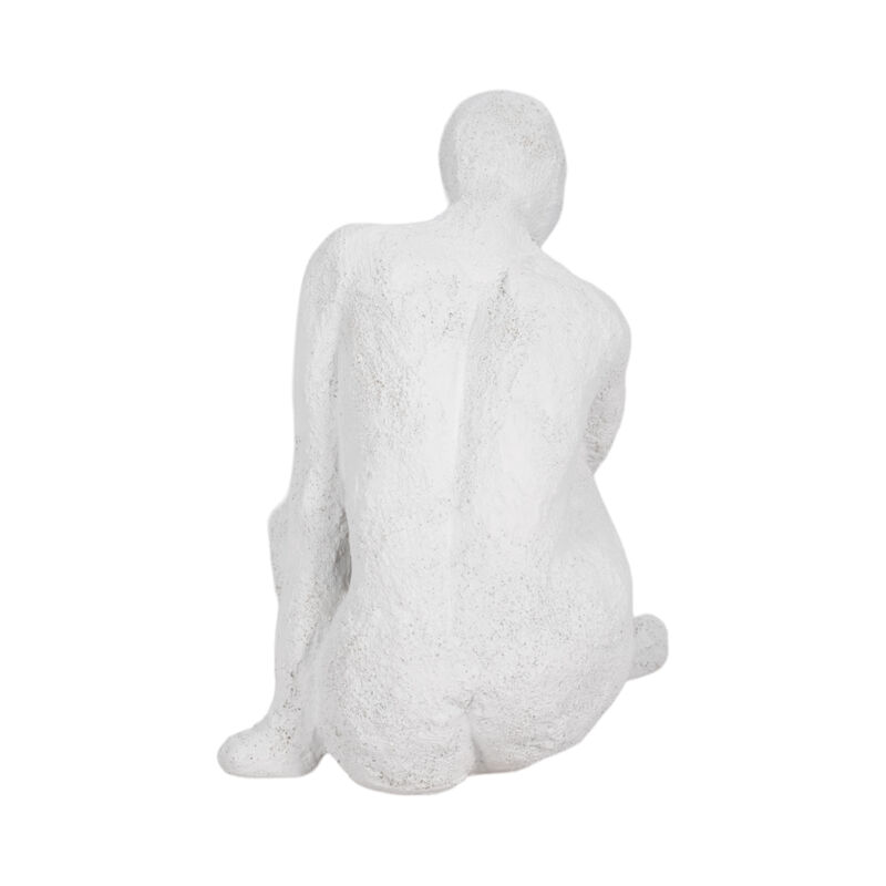 7" Contemplating Figure Rough Texture, White image number 4