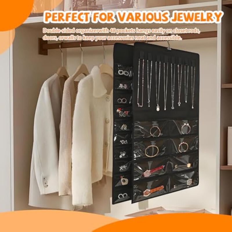 2-Pack Pants Hangers | Space-Saving Metal Closet Organizer | Durable image number 3