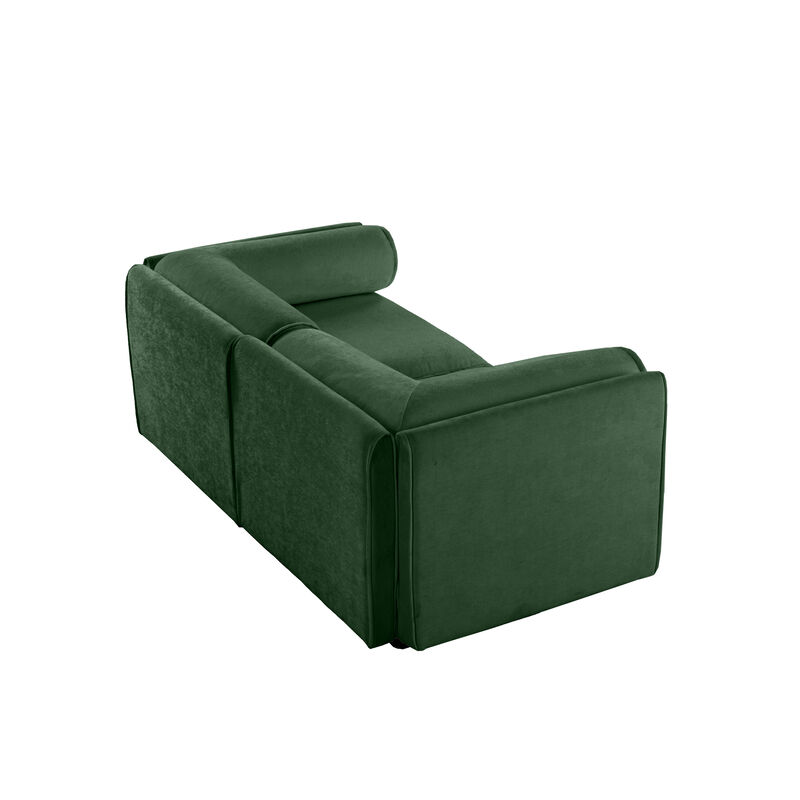 Merax Chenille 2-Seater Sofa with Storage Seat.