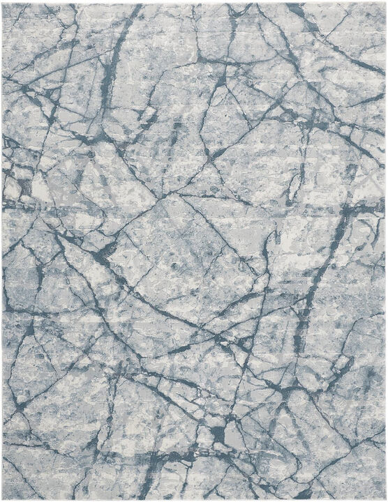 HomeRoots Abstract Distressed Stain Resistant Area Rug