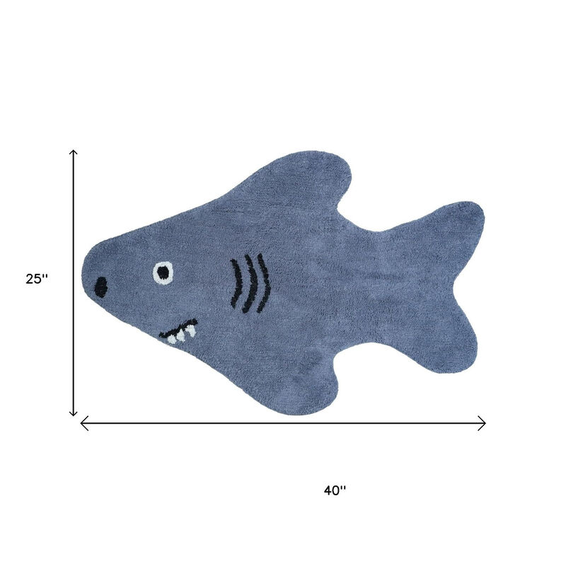 HomeRoots Shark Youthful Washable Area Rug image number 2