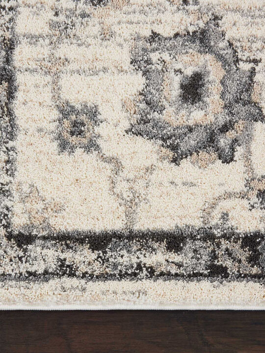 Fusion FSS15 Cream/Gray 4' x 6' Rug
