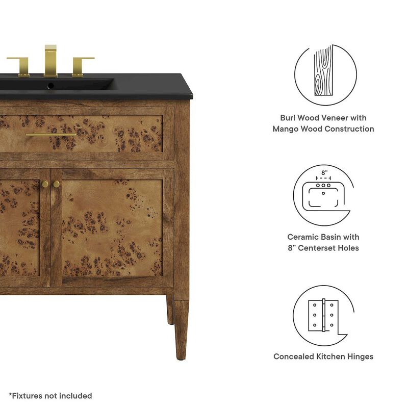 Elysian 36" Wood Bathroom Vanity image number 1