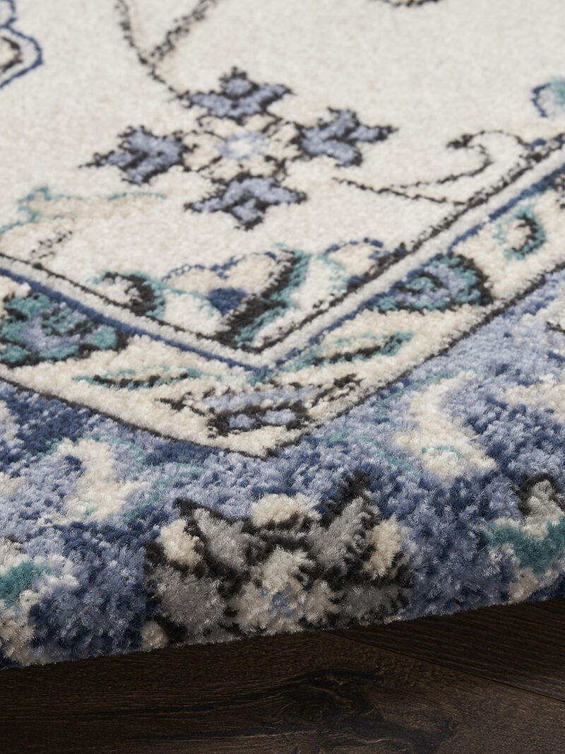 Nourison Essentials NRE05 Ivory/Blue 10' x 14' Rug
