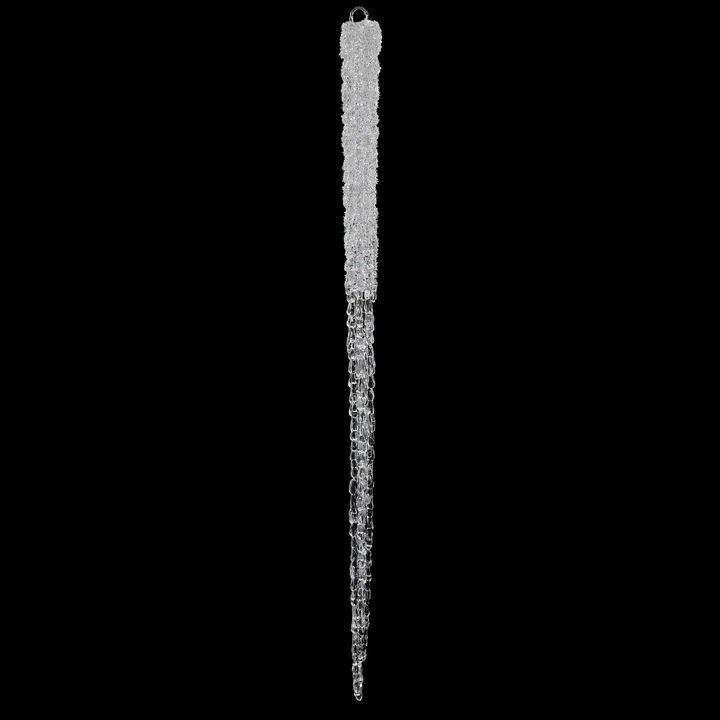 Vickerman 36" Clear Icicle Christmas Ornament - Shatterproof Plastic - Sparkly and Glittery Accents - Festive Holiday Decor - Fun Christmas Decor - Reliable and Durable