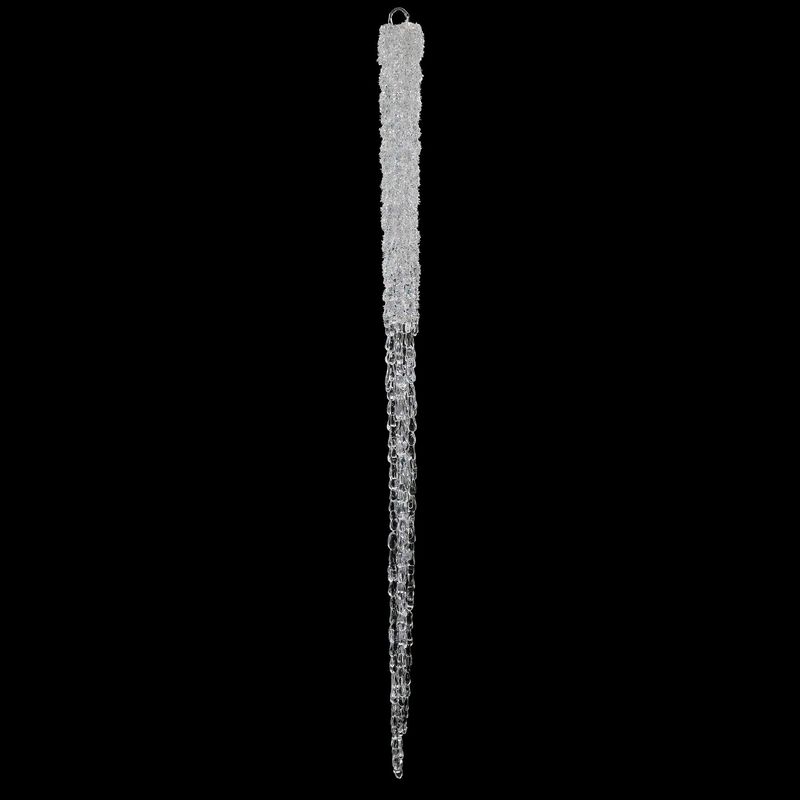 Vickerman 36" Clear Icicle Christmas Ornament - Shatterproof Plastic - Sparkly and Glittery Accents - Festive Holiday Decor - Fun Christmas Decor - Reliable and Durable image number 0