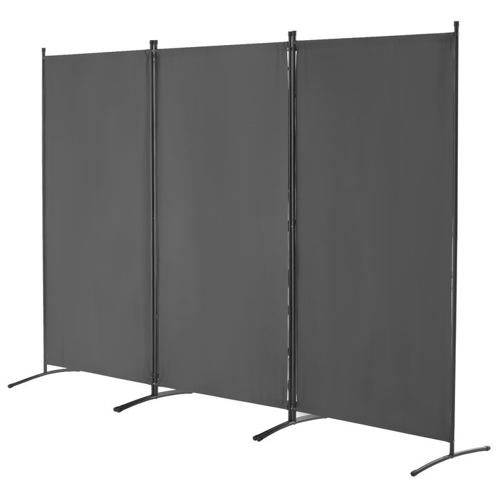 3-Panel Room Divider, Folding Privacy Screen for Bedroom, Office, or Living Room