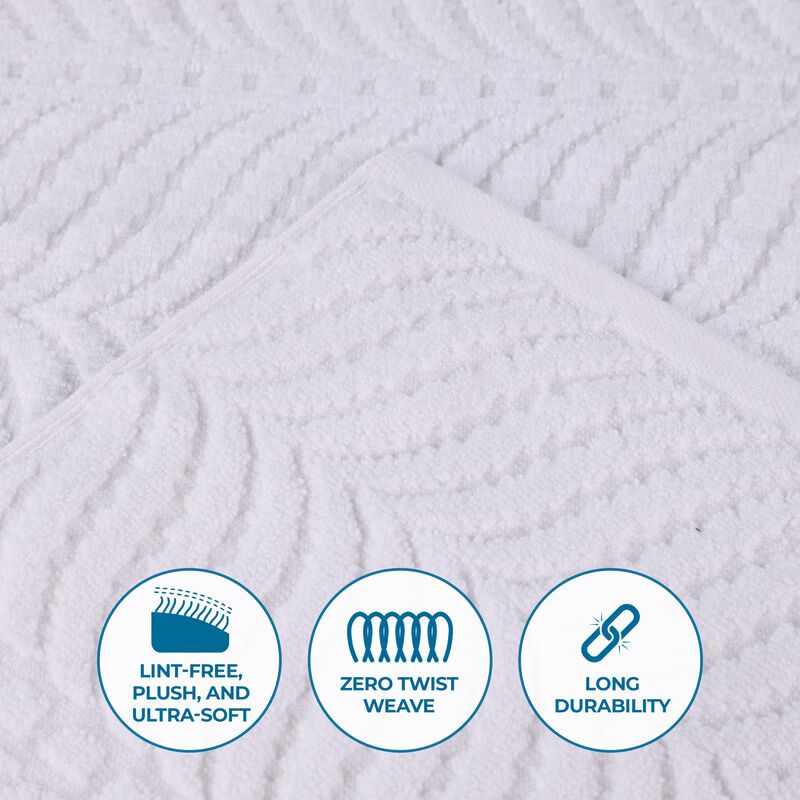 Plush Zero Twist Cotton Bath Towels Set of 4 for Bathroom Use image number 2