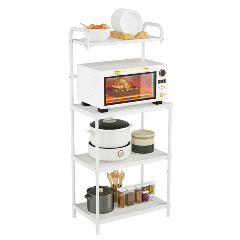 4-Layer Storage Shelf Versatile and Space-Saving Organizer for Kitchen and Dining