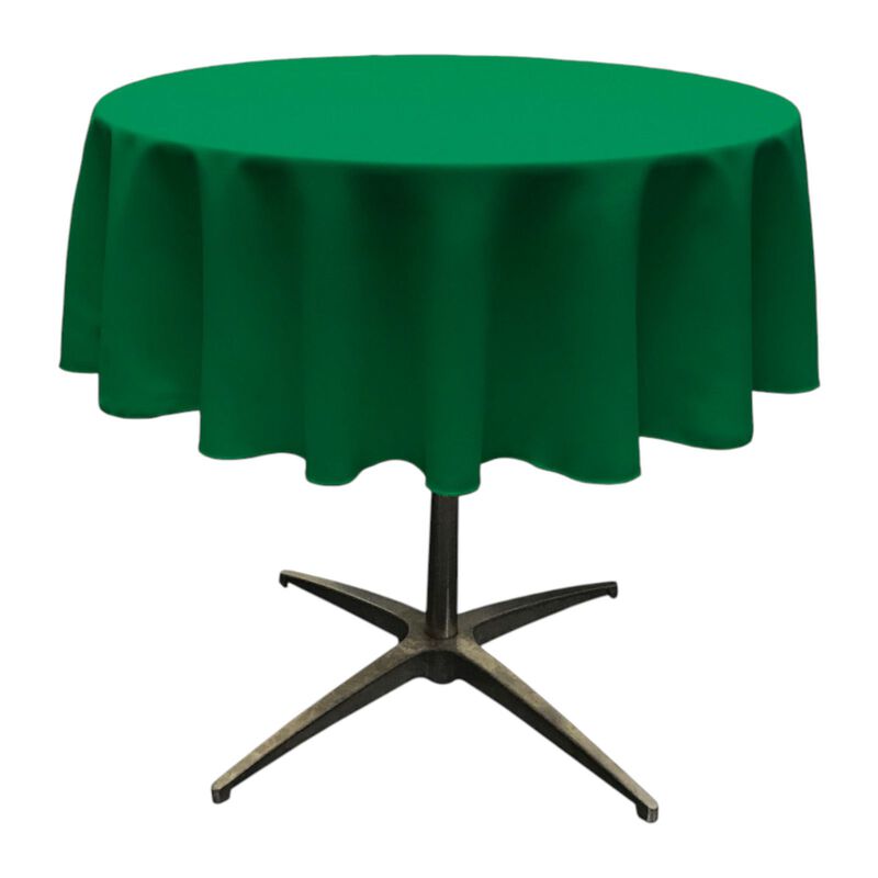 Polyester Poplin Round Tablecloth 58 Inch Dining Table Cover image number 0