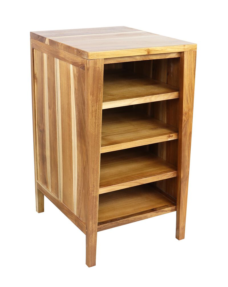 EcoDecors&reg; Signifiacado&reg; 18&rdquo;L Modular Compact Side Vanity with Shelves in EarthyTeak Finish image number 2