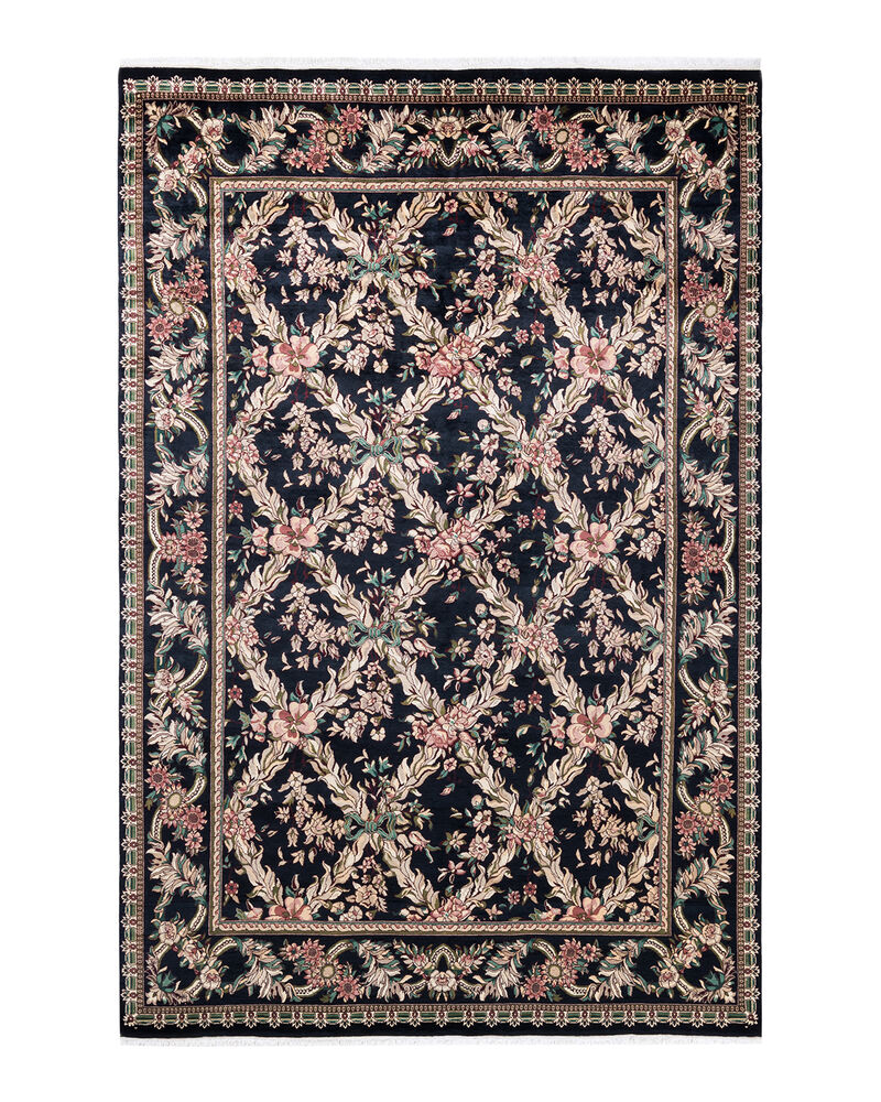 Mogul, One-of-a-Kind Hand-Knotted Area Rug  - Black, 6' 0" x 8' 10" image number 1