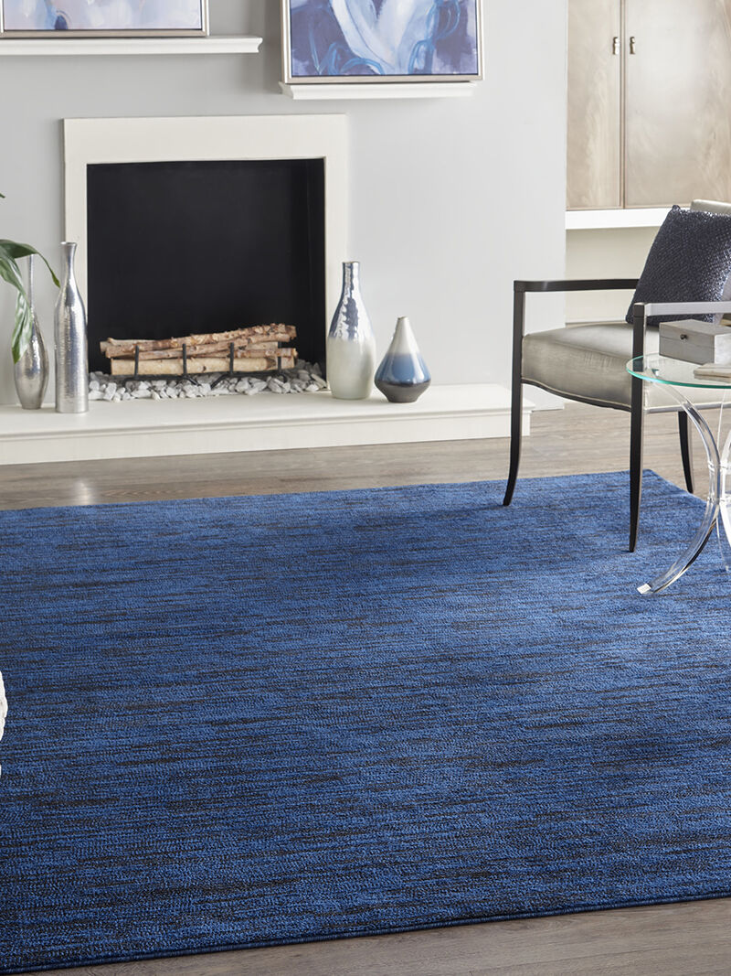 Nourison Essentials NRE01 Midnight Blue 7' x 10' Rug image number 7