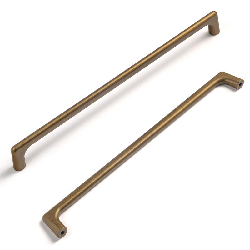 Goo-Ki Antique Brass Cabinet Pull,Retro Zinc Alloy Minimalist Style Cabinet Handle for Drawer,Dresser, Cupboard Wardrobe Cabinet