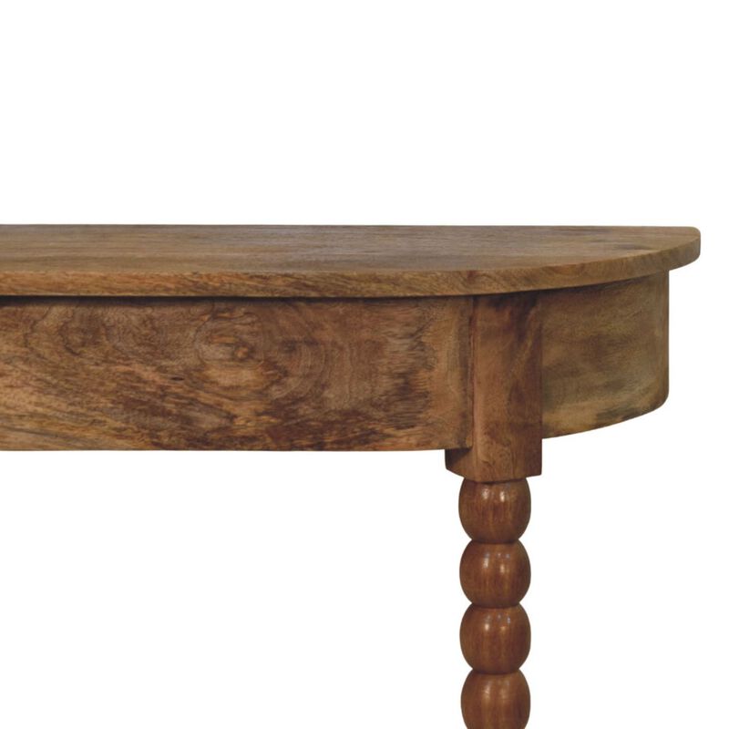 Artisan Furniture Solid Wood Spindle Radiator Console Table, Brown image number 2
