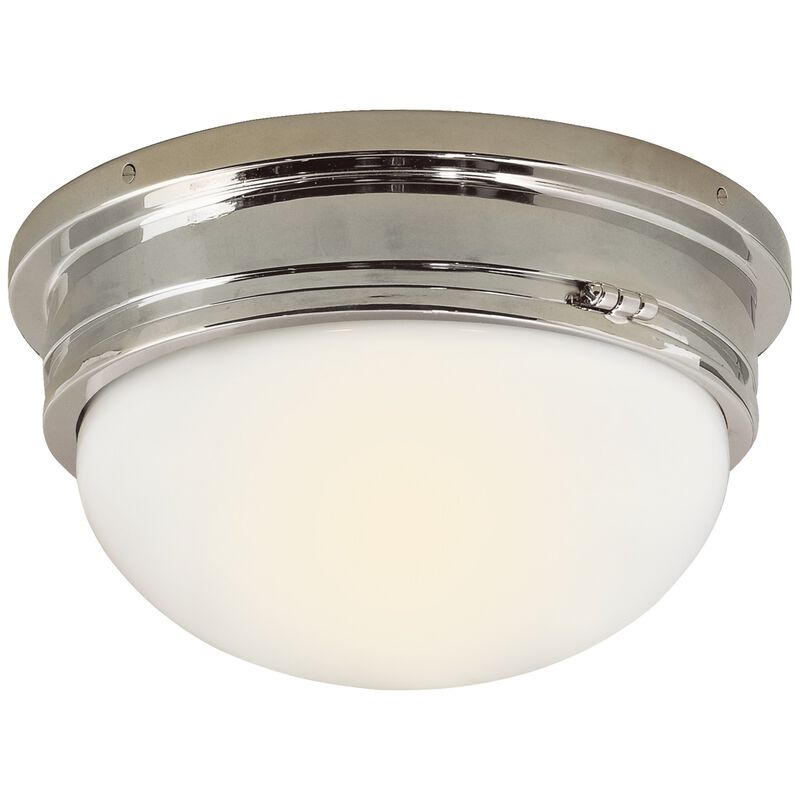Marine Large Flush Mount in Polished Nickel