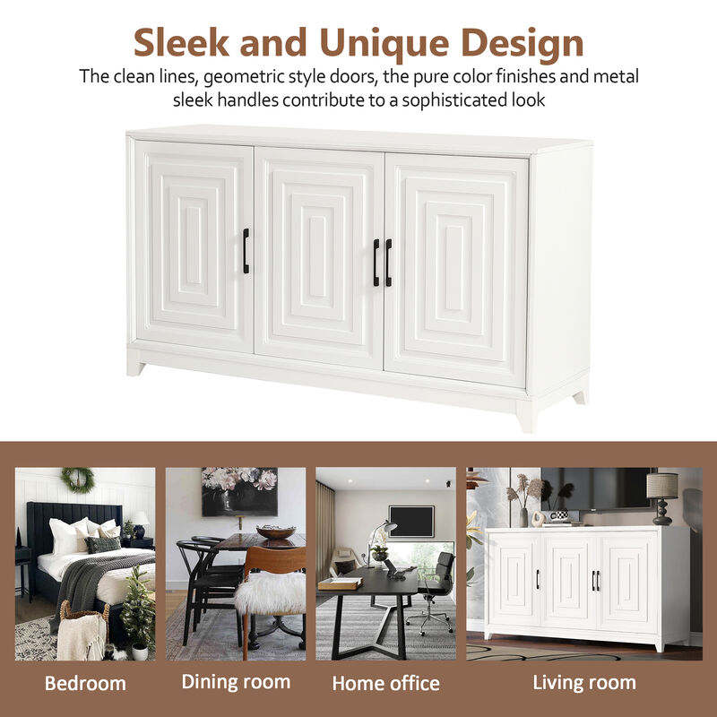 Merax Modern Entertainment Center Media Console Cabinet