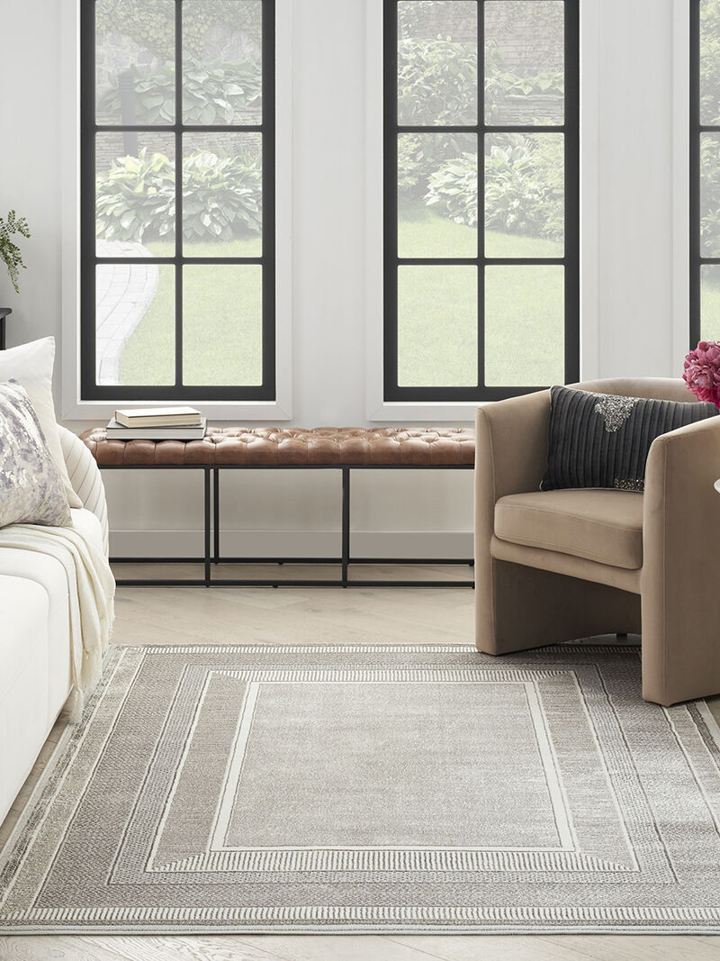 Glitz GLZ07 Silver 7'10" x 9'10" Rug