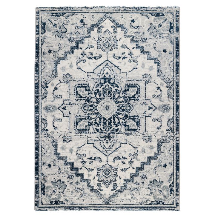 HomeRoots Medallion Area Rug