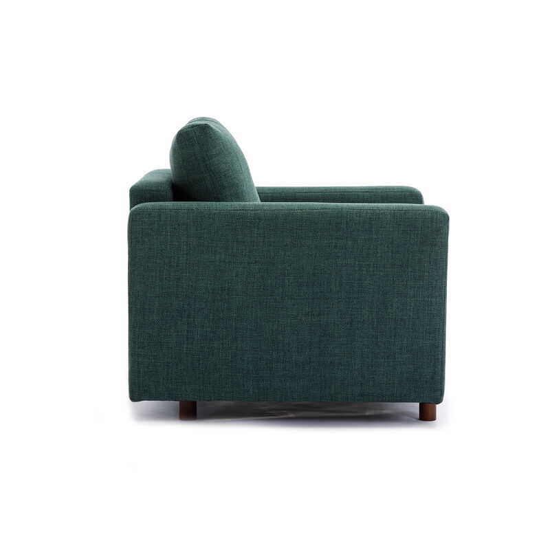 Single Seat Module Sofa Sectional Couch,Cushion Covers Non-removable and Non-Washable,Green image number 3