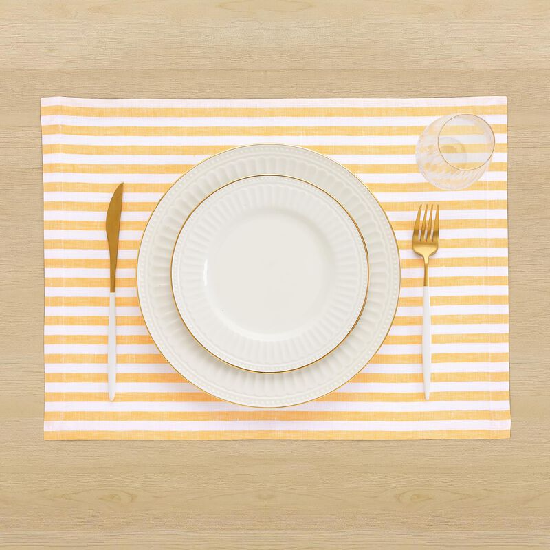 Linen Placemats - Amalfi Stripe (Set of 4) image number 1