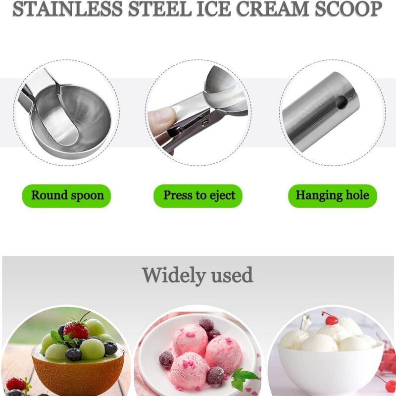 Stainless Steel Ice Cream Scoop image number 1