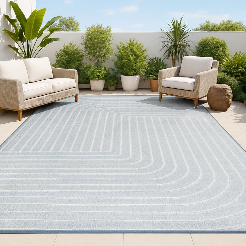 Odense Minimalist Angle Geometric Area Rug