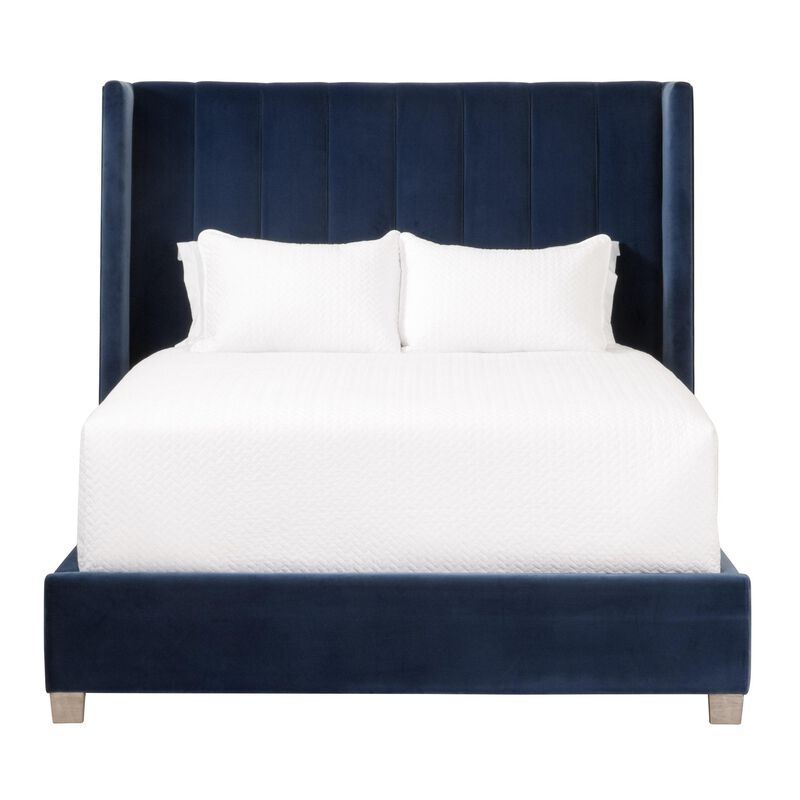 Chandler Queen Bed, Denim