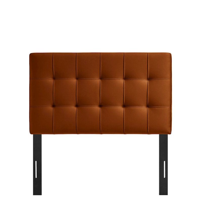 Lily Stain-Resistant Performance Velvet Twin Size Headboard image number 4