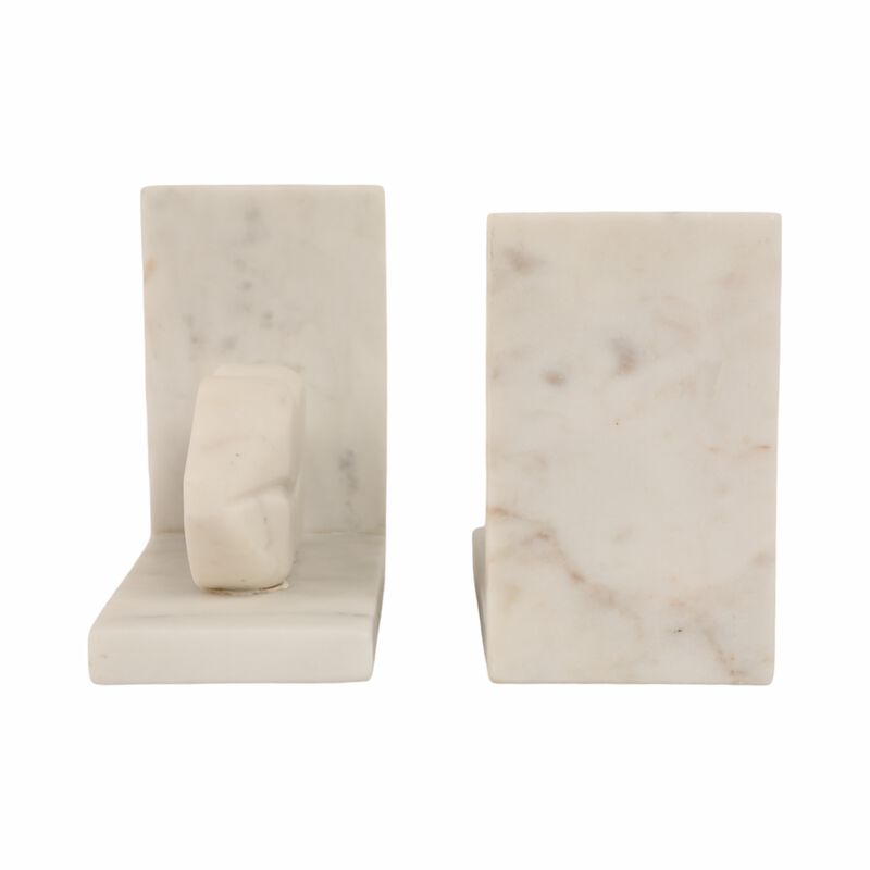S/2 5" Lips Marble Bookends image number 3