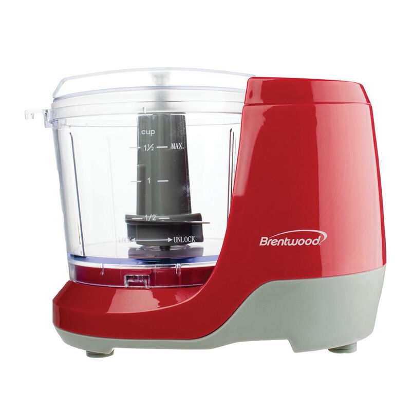 Brentwood 1.5 Cup Mini Food Chopper in Red image number 0