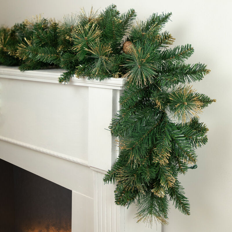 9' x 10 Yorkshire Pine Artificial Christmas Garland - Unlit image number 1