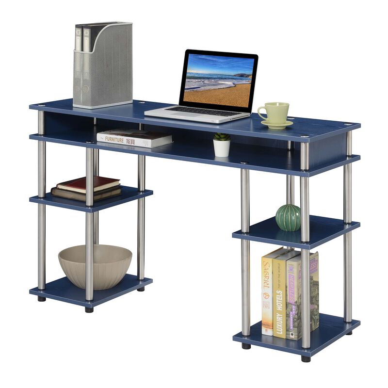 Convenience Concepts Designs2Go No Tools Student Desk with Shelves
