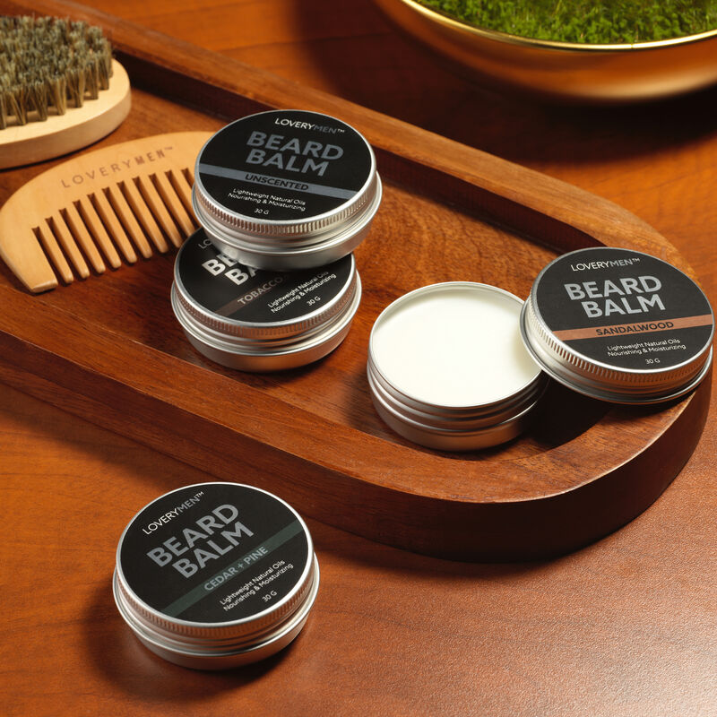 LOVERYMEN Unscented Beard Balm - 4 oz image number 2