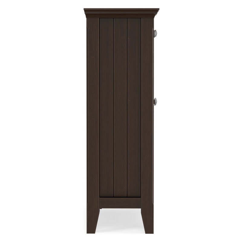 Acadian SOLID WOOD 36 inch Wide Transitional Entryway Storage Cabinet in Natural Aged Brown image number 5