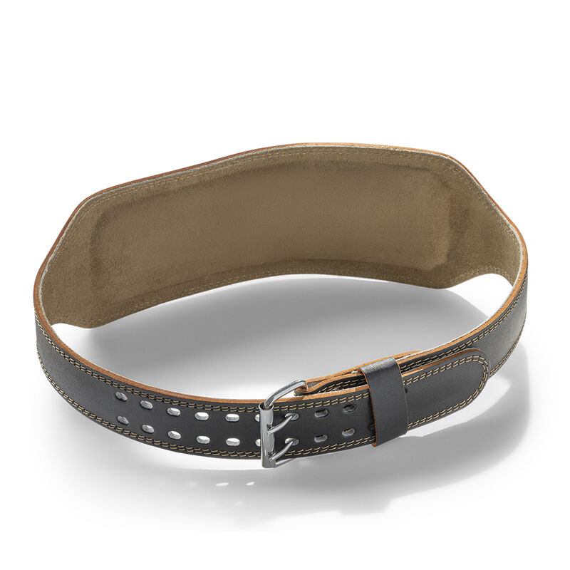 Sunny Health & Fitness 6" Leather Lifting Belt image number 2