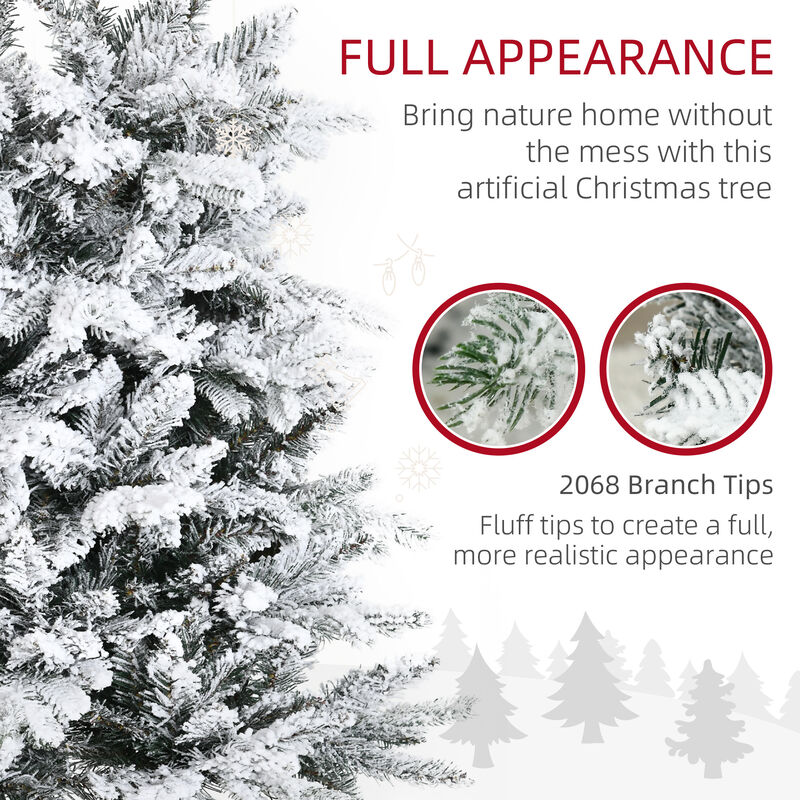 BreeBe 9FT Auto-Open Artificial Christmas Tree with Realistic Pine Branches image number 4